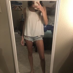 white tank top
